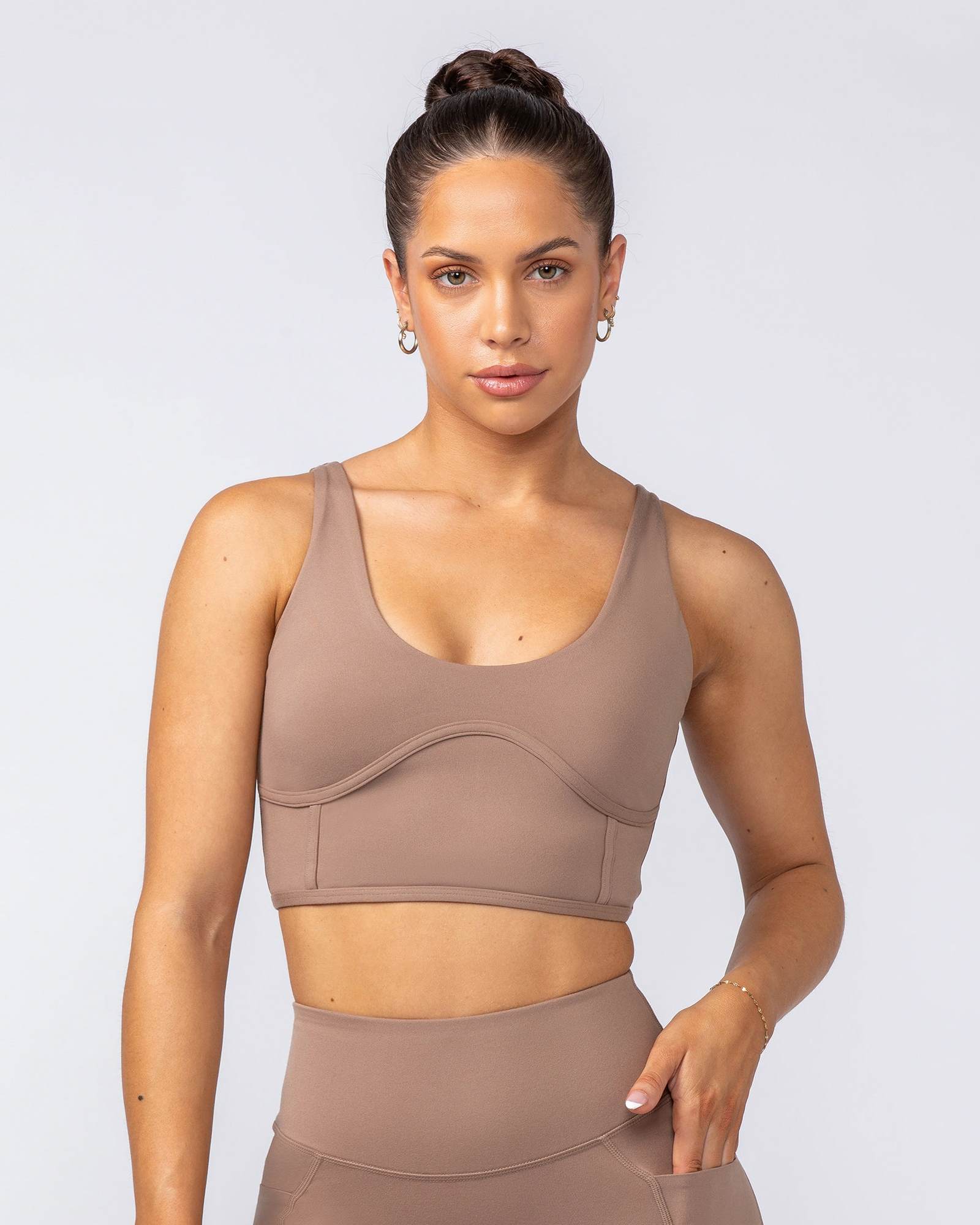 Limitless Longline Bra - Cinnamon