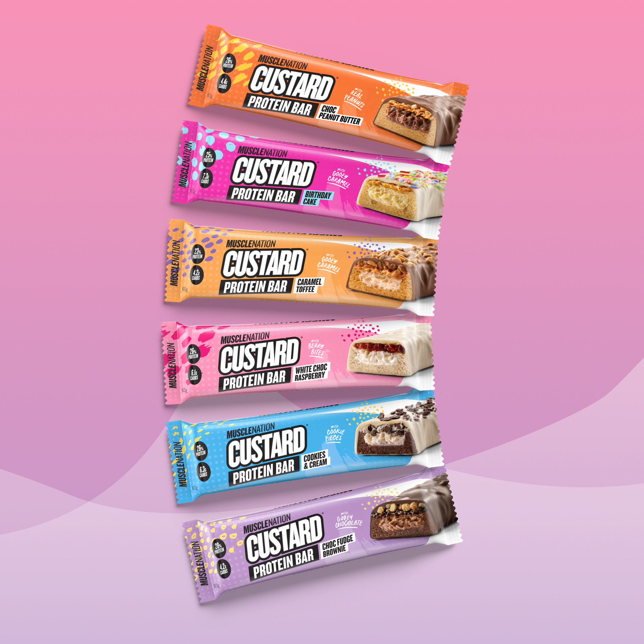 CUSTARD Protein Bar - CUSTARD Variety Pack - 6 Bars