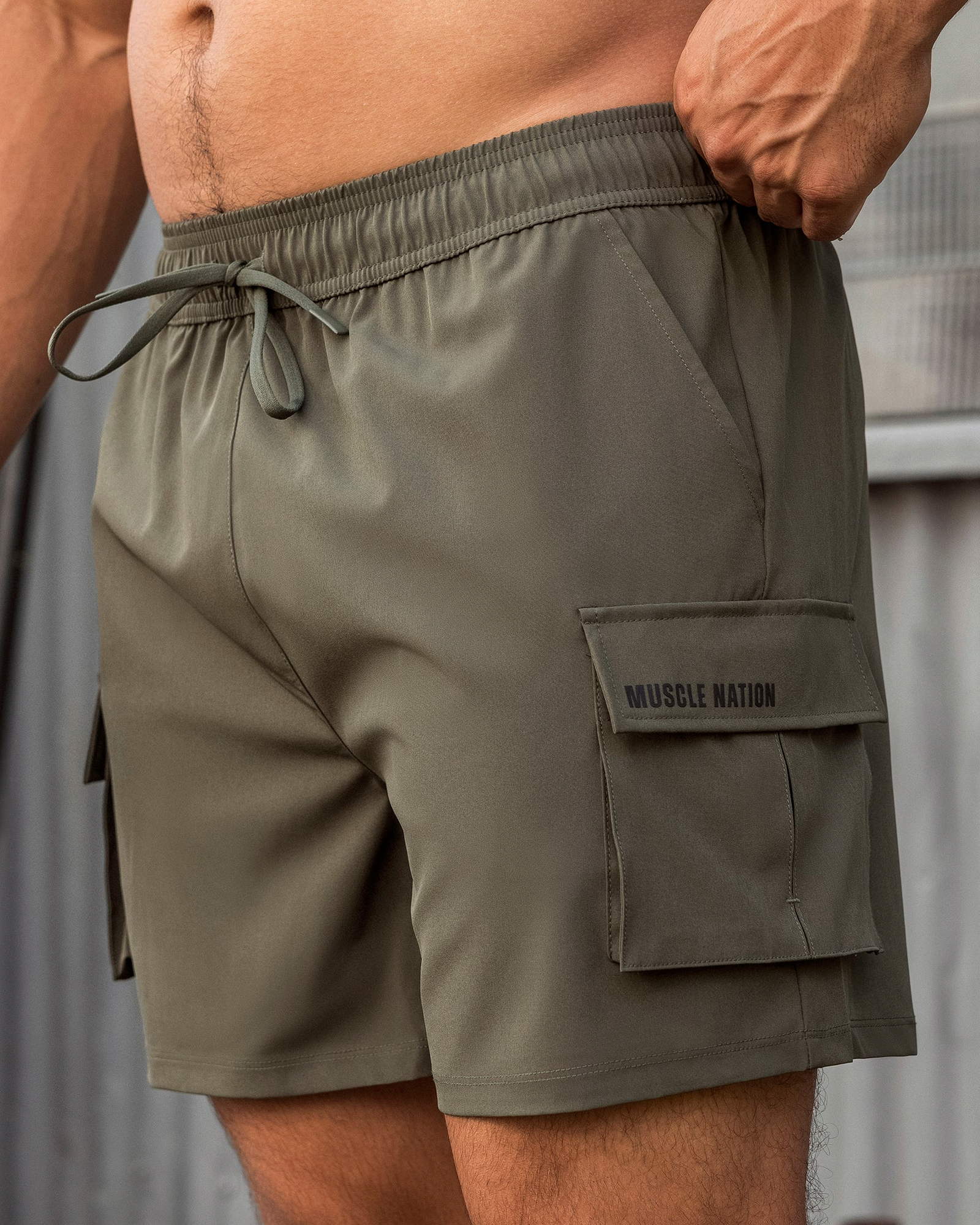 Active Cargo 5" Shorts - Dark Khaki