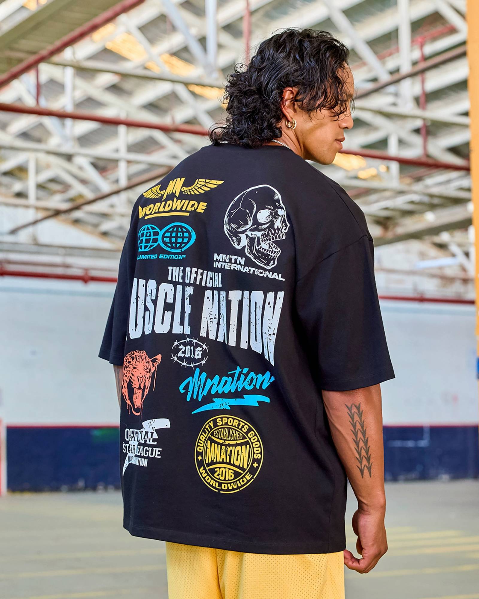 Archives Oversized Tee - Black