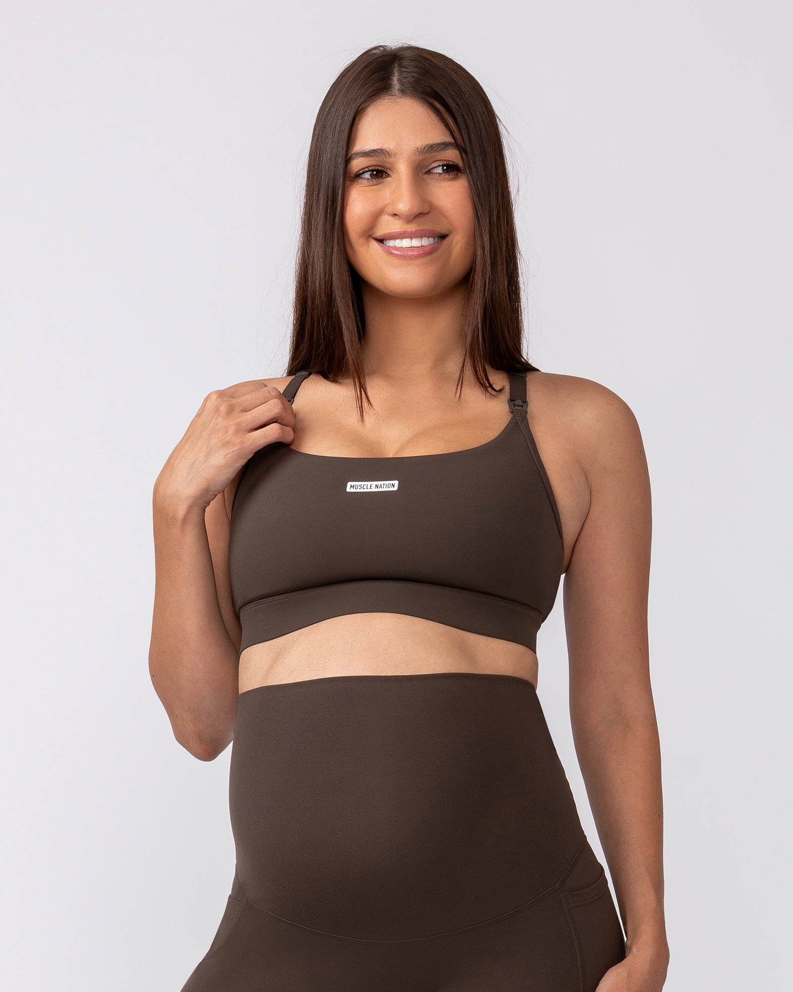 Maternity Aura Bra - Deep Brown
